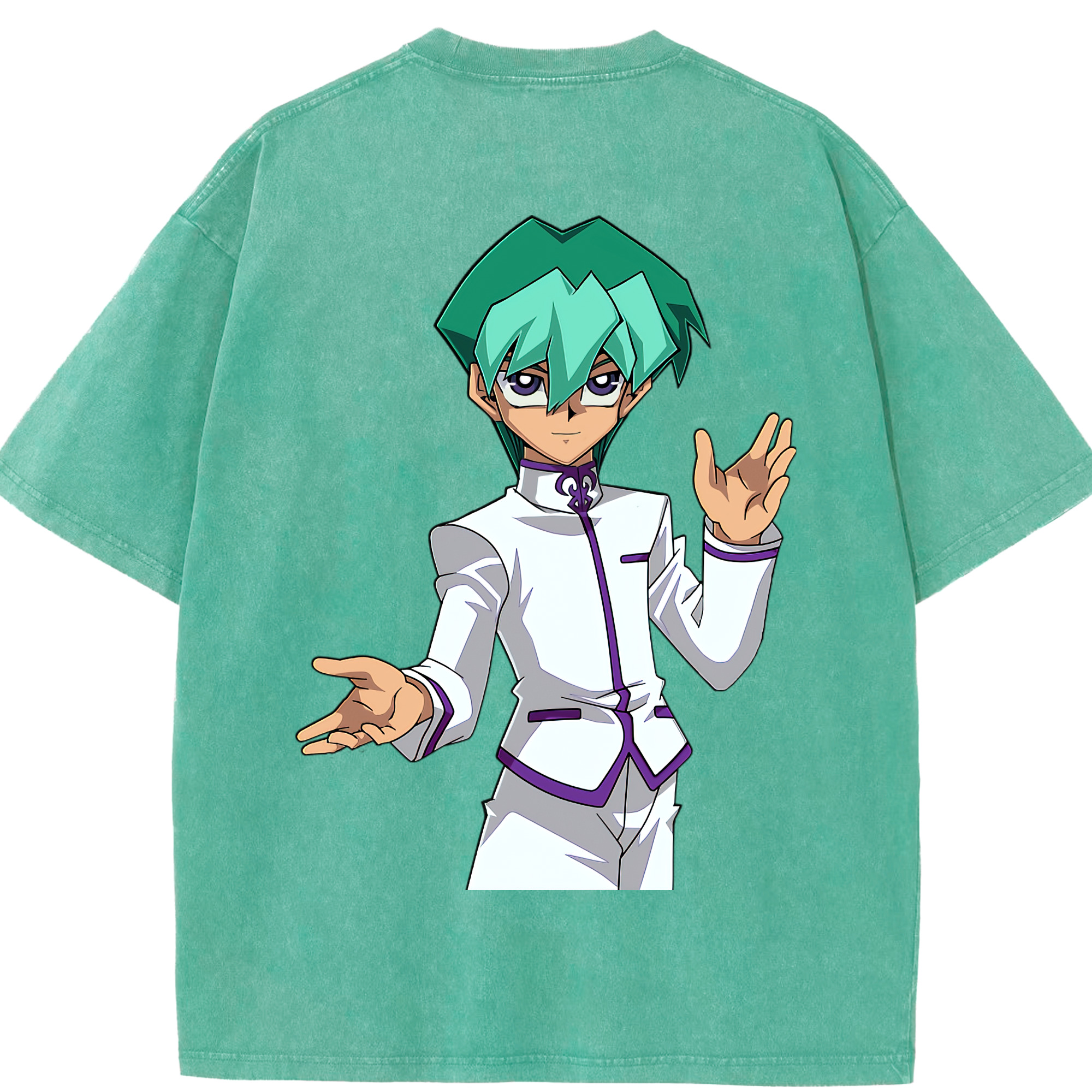 （画像用） 遊☆戯☆王 Yu-Gi-Oh! 綿100% ヴィンテージ風 半袖Tシャツ（背面プリント）